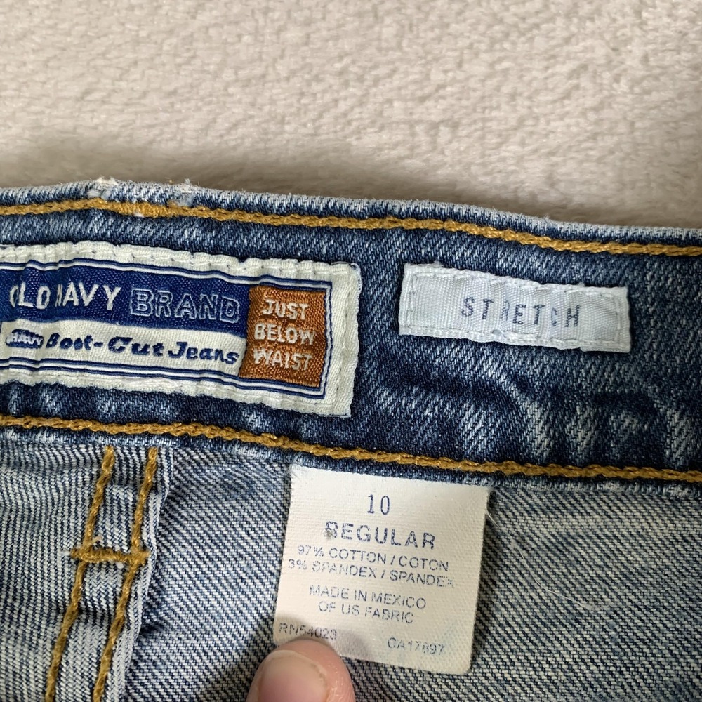 Vintage Old Navy Jeans Womens‎ 10 Blue Stretch Bootcut Just Below Waist 2000s - Picture 4 of 14